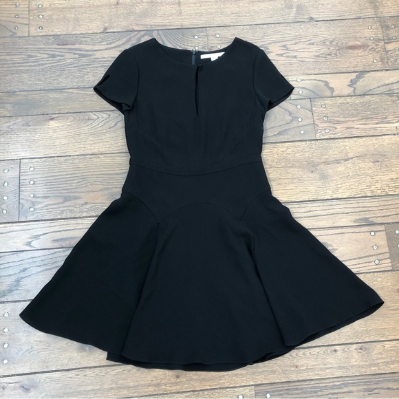Diane Von Furstenberg Black Crepe Career Dress